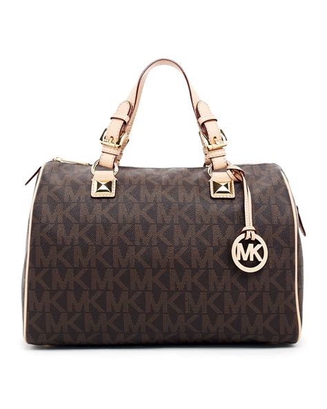 michael kors large grayson satchel brown|Michael Kors grayson satchel small.